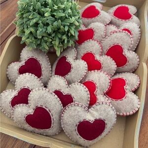 Felt cookie ornament/Valentine decor